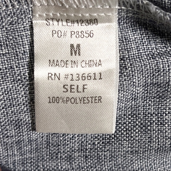 Pink Lily Chambray Fringed Drawstring Shorts With 2 Front Pockets Women’s Size M - Picture 6 of 9